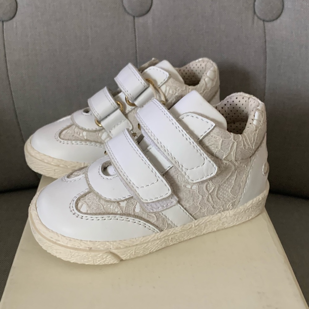 Dolce & Gabbana Lace High Top Sneakers. Sz 21 Euro